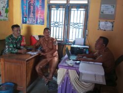 Babinsa Koramil 420-08/Tabir Sertu Edi Susanto Laksanakan Komsos Bersama Aparat Desa Rejosari