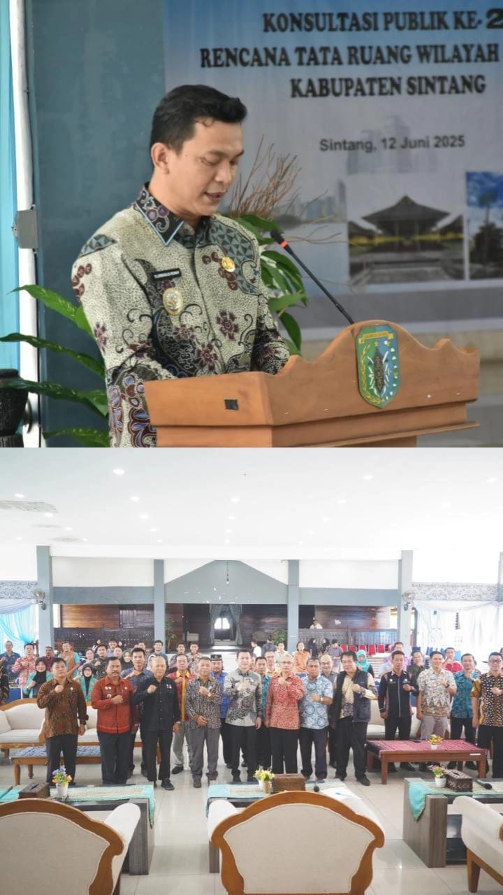 Wabup Sintang Buka dan Berikan Pengarahan Pada Konsultasi Publik Kedua RTRW Kabupaten Sintang