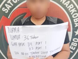 Polres Tebo Bekuk Pengedar Sabu Di Rimbo Bujang, 13 Paket Sabu Diamankan