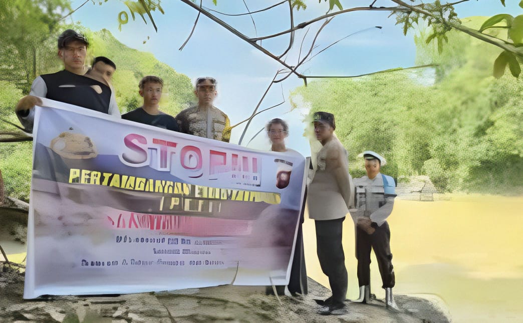 Kapolsek Sepauk IPTU Abdul Hadi Bersama Tim Gencar Lakukan Sosialisasi Larangan PETI