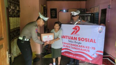 Sambut Hari Bhayangkara Ke-79, Satlantas Polres Tanggamus Gelar Baksos di Gisting