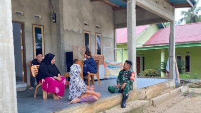 Pererat Silaturahmi, Babinsa Aktif Jalin Komsos dengan Warga Desa Binaan