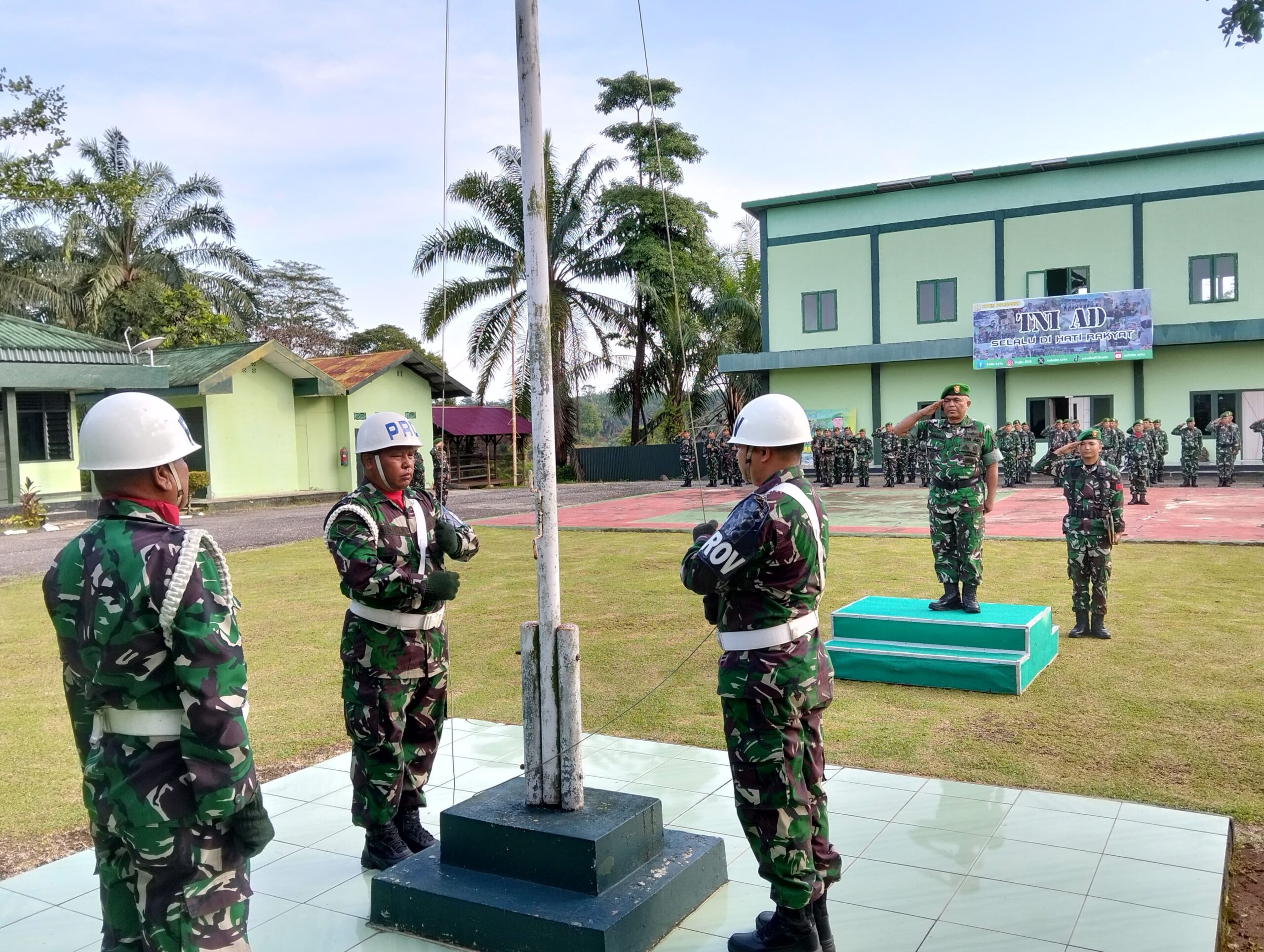 Kasdim 0420/Sarko Mewakili Dandim 0420/Sarko Pimpin Upacara Bulanan, Tegaskan Amanat Pangdam II/Sriwijaya