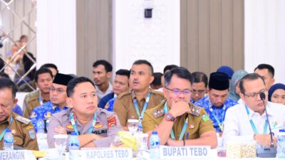 Kapolres Tebo AKBP Triyanto, S. I. K., S. H., M. H.  Menghadiri Rapat Koordinasi Lintas Sektoral Dalam Rangka Mendukung Program Ketahanan Pangan Nasional Di Wilayah Provinsi Jambi