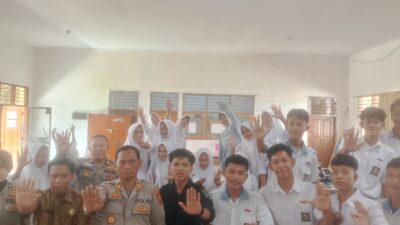 Kapolres Merangin Melalui Kasat Binmas bersama Gerakan Mahasiswa Merangin ” Ayo kita jauhi dan Anti terhadap Judi Online “