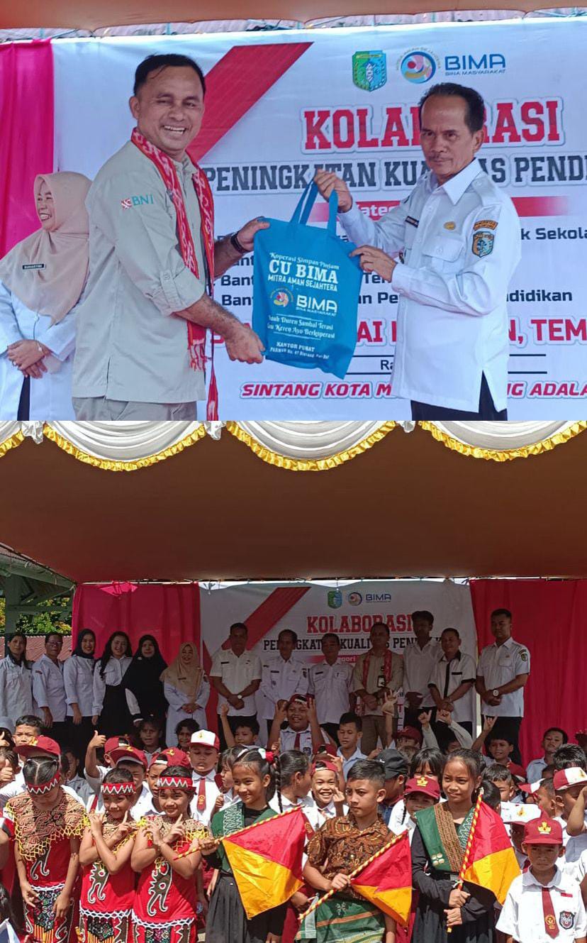 Bupati Sintang hadiri Penyerahan Program CSR CU BIMA Untuk SDN 23 Balai Harapan