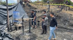 Sumur Minyak Ilegal Terbakar, Polres Sarolangun Cek Posisi Lokasi Kejadian.