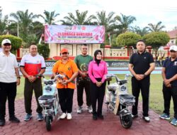 Semarak HUT Bhayangkara Ke 79, Polres Sarolangun & Jajaran Forkopimda Gelar Olahraga Bersama.