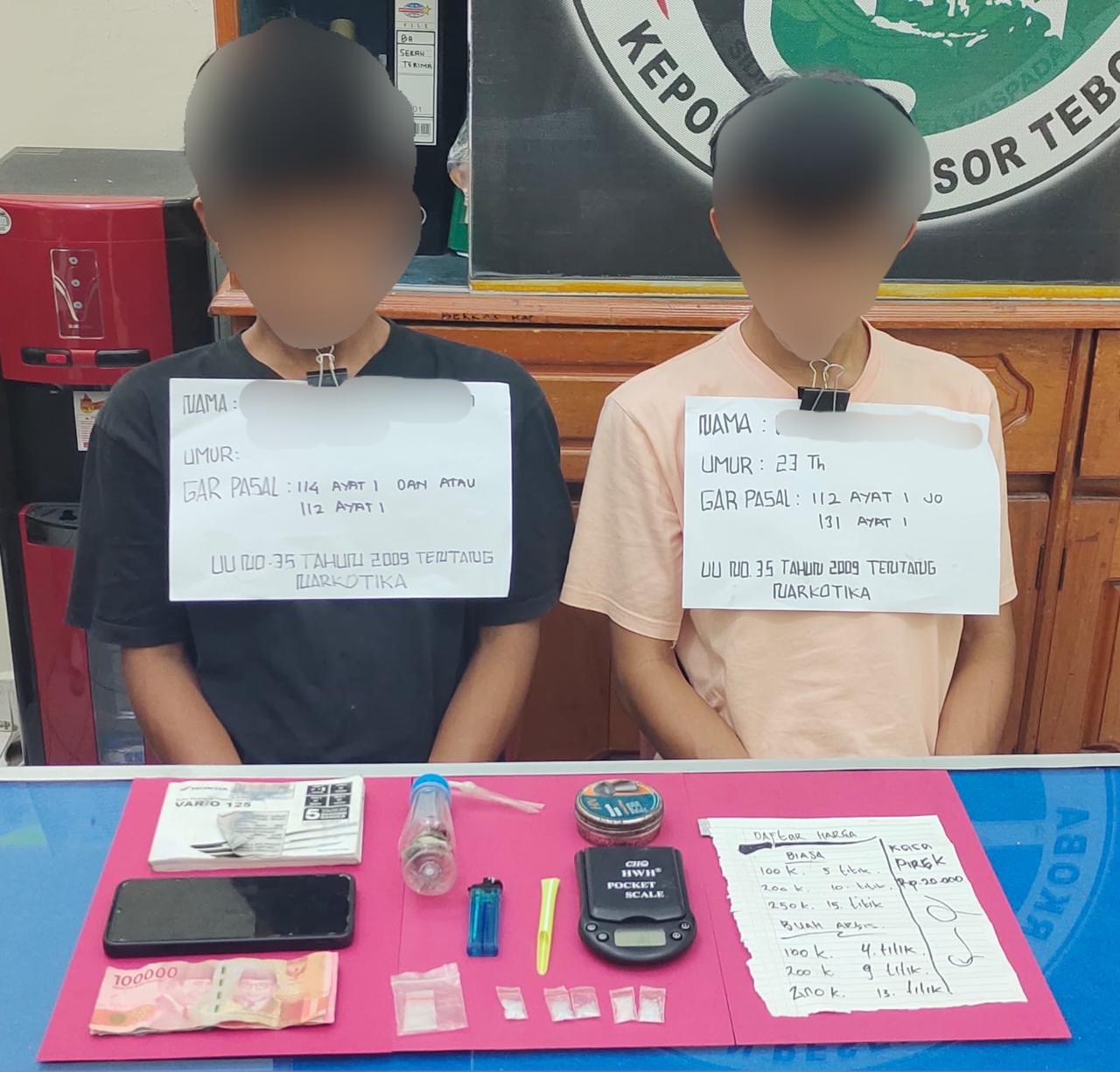 Satresnarkoba Polres Tebo Ungkap Kasus Penyalahgunaan Narkotika Jenis Sabu Di  Kec. Tebo Ilir