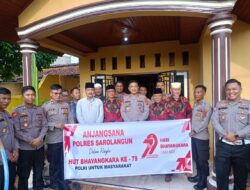 Anjangsana Polres Sarolangun bersama Purnawirawan Polri dan Warakawuri Sarolangun dalam rangka Hari Bhayangkara Ke-79 tahun 2025