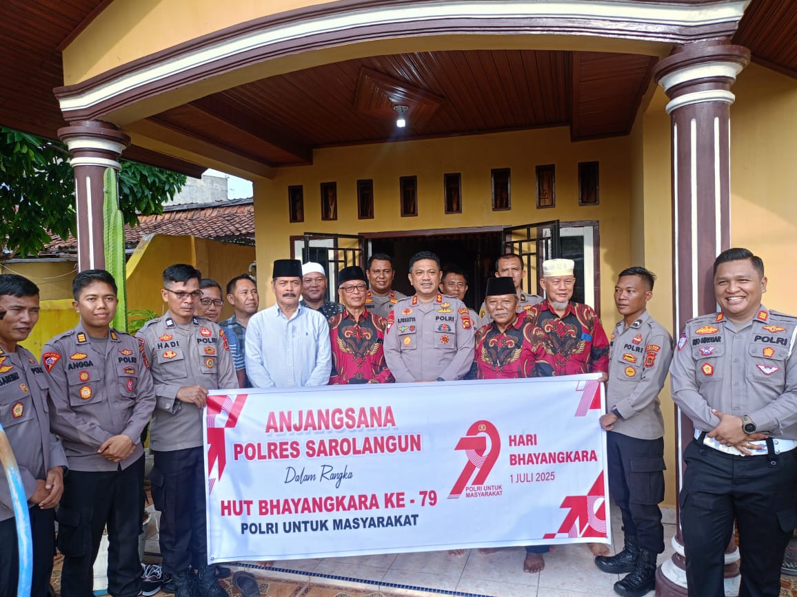 Anjangsana Polres Sarolangun bersama Purnawirawan Polri dan Warakawuri Sarolangun dalam rangka Hari Bhayangkara Ke-79 tahun 2025