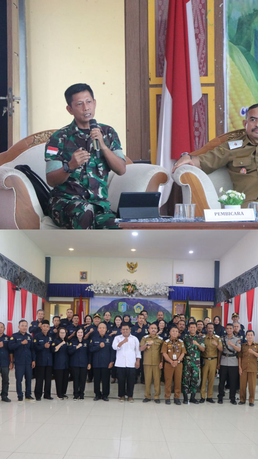 Pasiter kodim 1205/Sintang hadiri pengukuhan Kelompok Tani Nelayan Andalan (KTNA) kabupaten Sintang