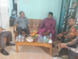 Babinsa Koramil 420-08/Tabir Serma Nafri Efendi Laksanakan Komsos dengan Kades Tambang Baru