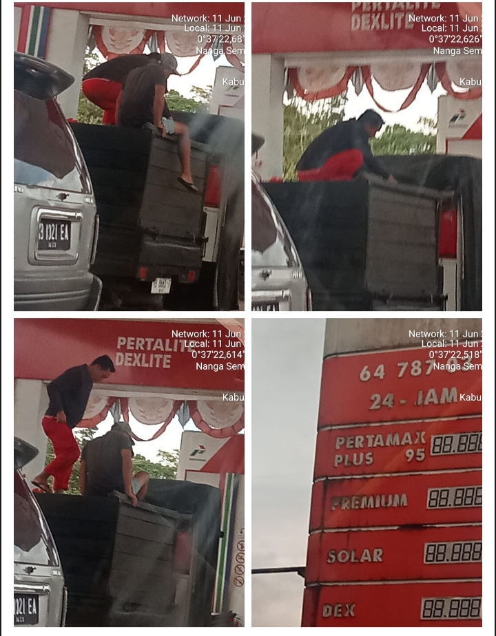 Lapor Polda Kalbar di duga SPBU.6478703.  tekudak bermain BBM bersubsidi,// APH setempat  tutup mata//