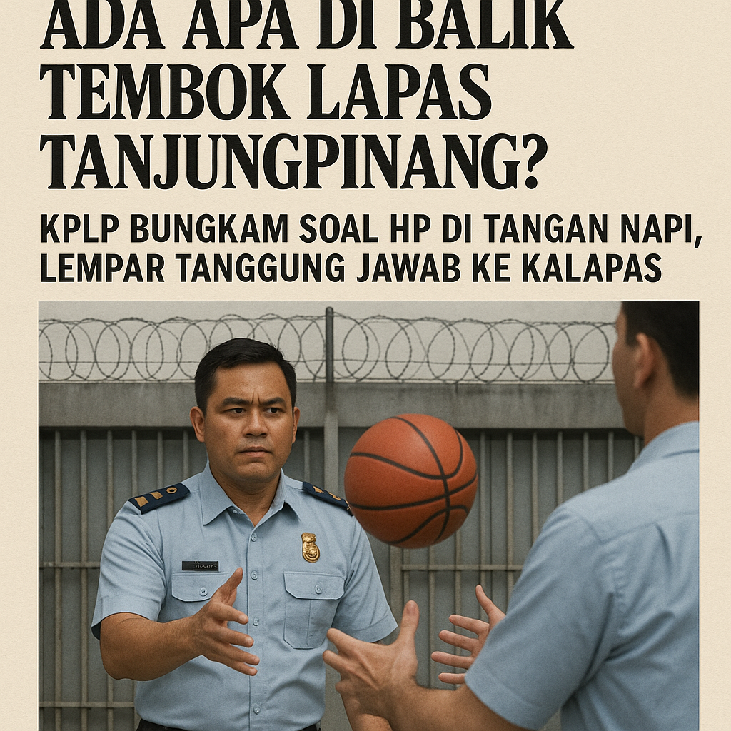 Ada Apa di Balik Tembok Lapas Tanjungpinang? KPLP Bungkam Soal HP di Tangan Napi, Lempar Tanggung Jawab ke Kalapas