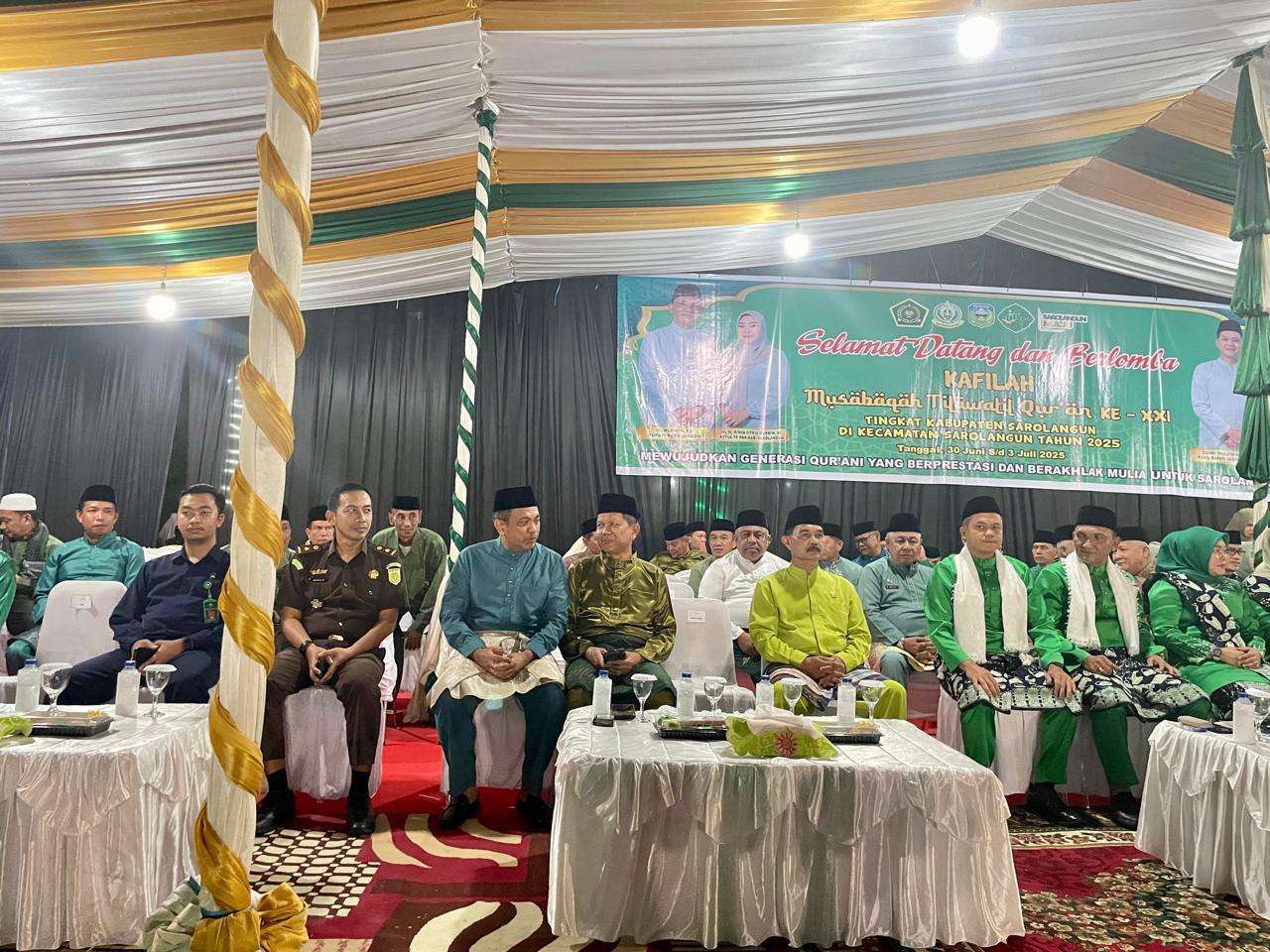 Kapolres Sarolangun Hadir Pembukaan MTQ Tk. kabupaten Sarolangun, Dukung Pemerintah Pembentukan Generasi Qur’ani.
