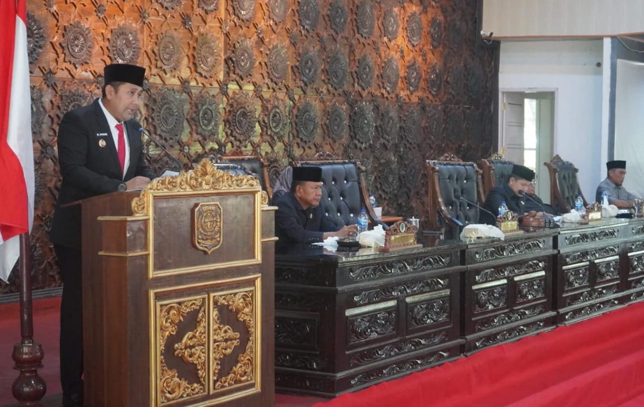 Bupati H M Syukur Sampaikan RPD Pelaksanaan APBD 2024· Pada Paripurna Pertama DPRD Merangin