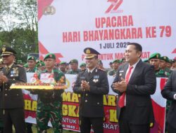 Jaya Terus Bhayangkara· Polres Merangin Gelar Upacara Hari Bhayangkara ke-79 Bupati Hadiri Upacara