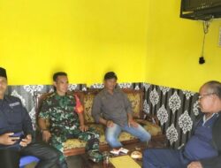 Babinsa Koramil 420-08/Tabir, Kodim 0420/Sarko Sertu Wewet.S, Laksanakan komsos bersama Perangkat Desa