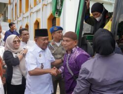 Wabup  Sambut Jemaah Haji Kloter 18 Pergi Sebanyak 147 Orang Pulang Tetap 147 Orang