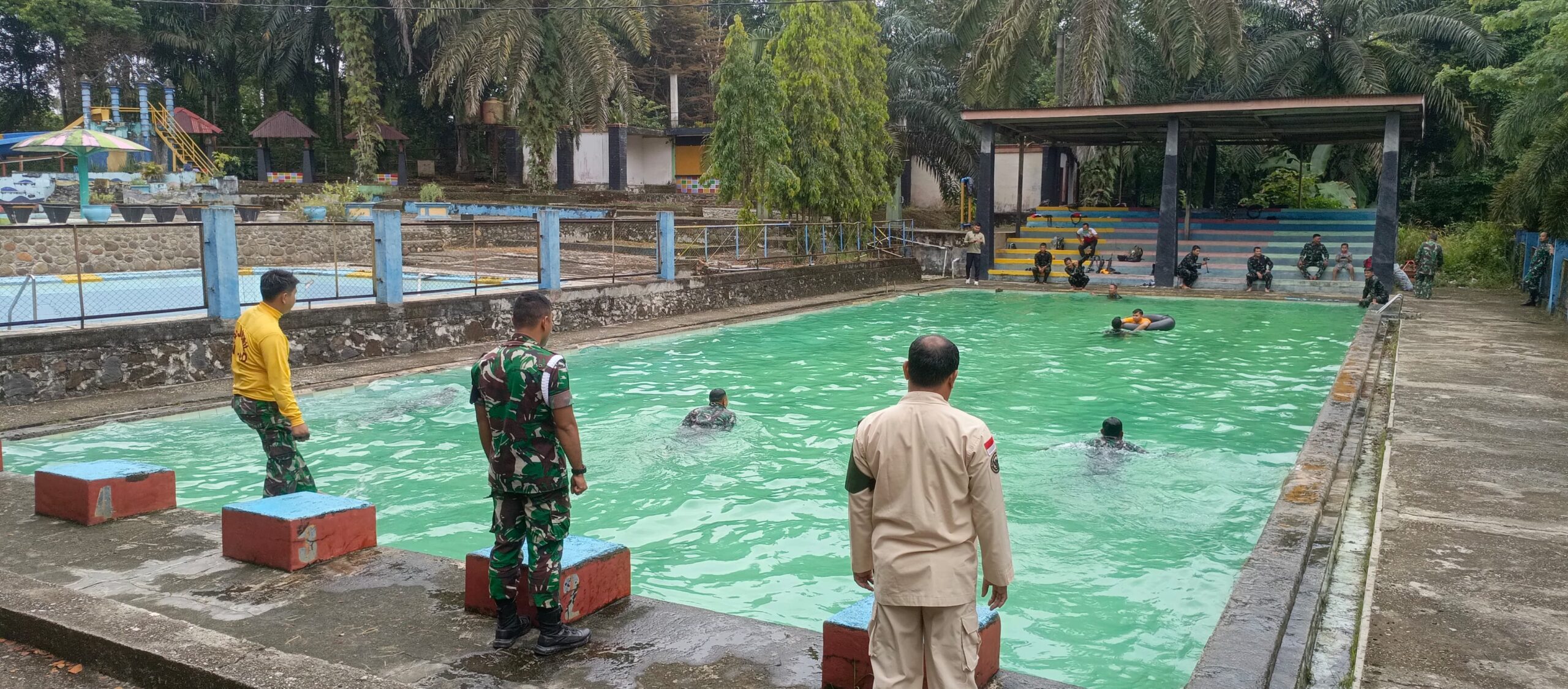 Kodim 0420/Sarko, Asah Kemampuan Prajurit Lewat Latihan Renang Militer