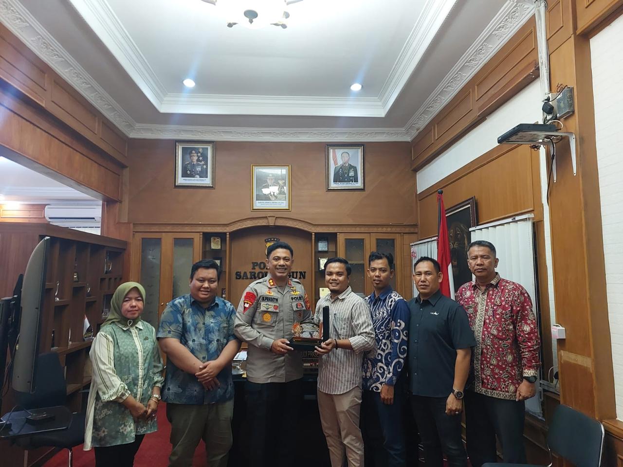 KPUD Silaturahmi ke Kapolres Sarolangun Usai Pelaksanaan Pilkada, Apresiasi Pengamanan yang Kondusif.