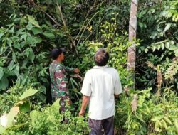 Sertu Heppy Rifaki laksanakan Sosialisasi tentang Karhutla di Desa Gurun