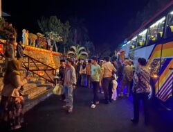 Polres Tanggamus Gelar Pengamanan Kepulangan Jamaah Haji Kloter 56