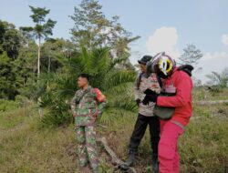 Cegah Karhutla, Babinsa dan Bhabinkamtibmas Gelar Patroli dan Sosialisasi di Desa