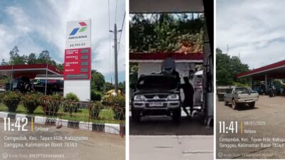 Penyelewengan BBM Subsidi di Sanggau: Mobil Strada Terekam Isi Langsung ke Drum