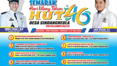 Semarak hari ulang tahun HUT ke-46 desa sindangheula