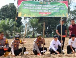 Polres Sarolangun Tanam Jagung Serentak Kuartal III, Ini Tujuannya.