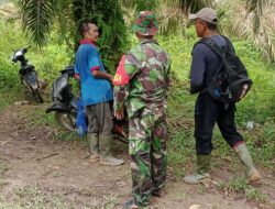 Koptu Wasidi Laksanakan Sosialisasi dan Himbauan Karhutla dan Penanggulangan Bencana Alam Kebakaran Hutan dan lahan di Desa Mandiangin Tuo