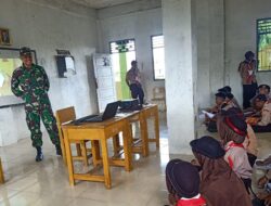 Semangat Bela Negara Ditanamkan Sejak Dini, Babinsa Bekali Siswa Pramuka di Jambore Kecamatan Sarolangun