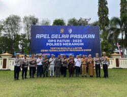 Apel Gelar Pasukan di Mapolres Merangin, Kasdim 0420/Sarko Hadir Dalam Rangkaian Kegiatan*