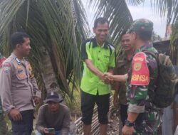 Wujudkan Desa Tangguh Cegah Karhutla, Babinsa dan Bhabinkamtibmas Komsos Bersama Warga