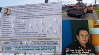 Proyek Jalan Nasional di Mempawah Rp146,9 M Terpantau Bermasalah, Warga Minta Evaluasi