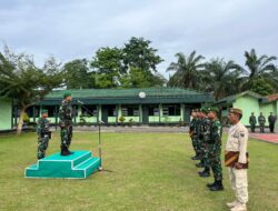 Kodim 0420/Sarko Gelar Upacara Bulanan, Tegaskan Ancaman Judi dan Pinjol