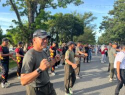 Kodim 0420/Sarko Turut Semarakkan Kegiatan Senam Merangin Sehat