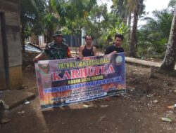 Peltu Zulhendri Laksanakan Patroli dan Sosialisasi Karhutla di Desa Sekancing Ulu