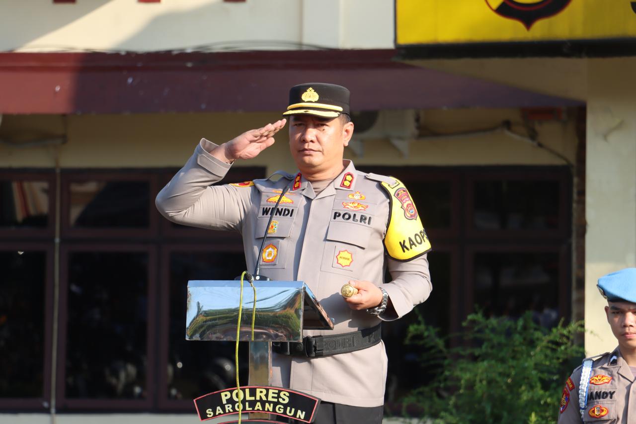 Kapolres Sarolangun Pimpin Apel Jam Pimpinan, Cek Kesiapan Personel dan Kendaraan Dinas