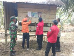 Cegah Karhutla Babinsa Laksanakan Patroli Gabungan Bersama Babinkamtibmas Di Tempat Yang Rawan Terbakar