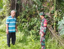 Babinsa dan  Bhabinkamtibmas Serta Kepala Desa Bernai Dalam dan PPL Desa Bernai Dalam Laksanakan pengecekan calon lokasi lahan tanam jagung. 