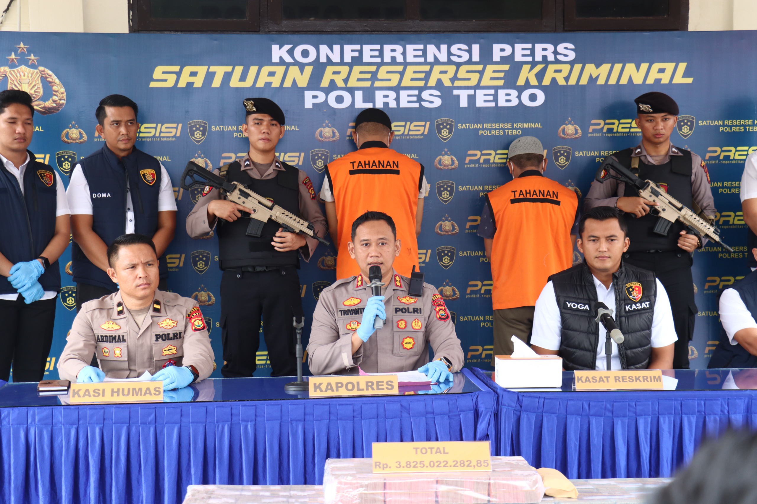 Polres Tebo Ungkap Korupsi KUR  BSI Rp 4,8 Miliar : Dua  Pegawai Bank Jadi Tersangka