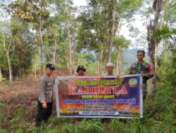 Babinsa Koramil 01/Batang Asai Intensifkan Patroli Cegah Karhutla di Desa Raden Anom