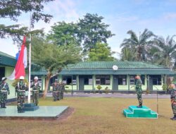 Semangat Kemerdekaan Menggelora, Upacara Mingguan Kodim 0420/Sarko Berjalan Khidmat dan Lancar