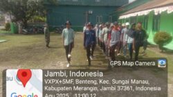 Babinsa Koramil 420-07/Sei Manau Latih Paskibraka Tanamkan Semangat Nasionalisme