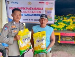 Dukung Program Stabilisasi Harga Pangan, Polres Sarolangun Gelar Gerakan Pangan Murah di Kecamatan Batin VIII.