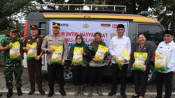 Polres Sarolangun Bersinergi dengan Pemkab Gelar Pangan Murah, Warga Antusias Serbu Beras Murah.