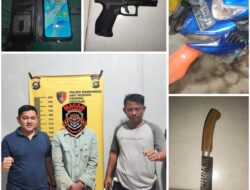 Hendak Melakukan Curanmor, Polsek Mandiangin Berhasil Tangkap Pelaku, Berikut Dengan Barang Buktinya.